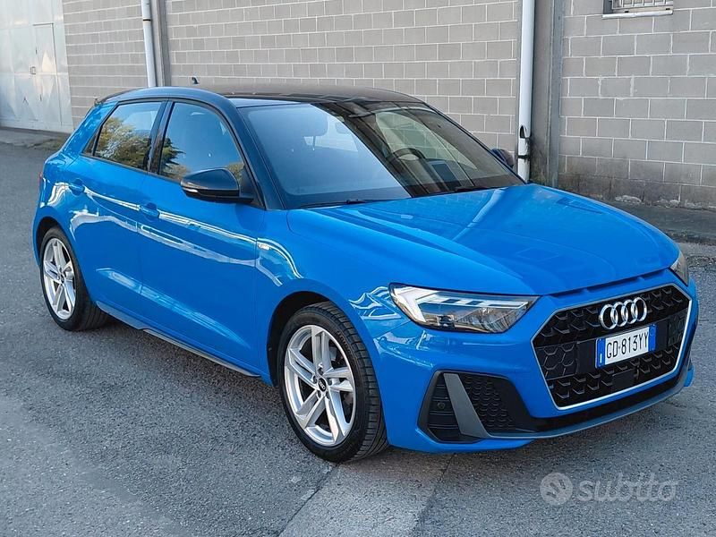 Usata Audi A1 Sportback S-Line 110 CV (80 kW) 2021 Turbo blue Utilitaria