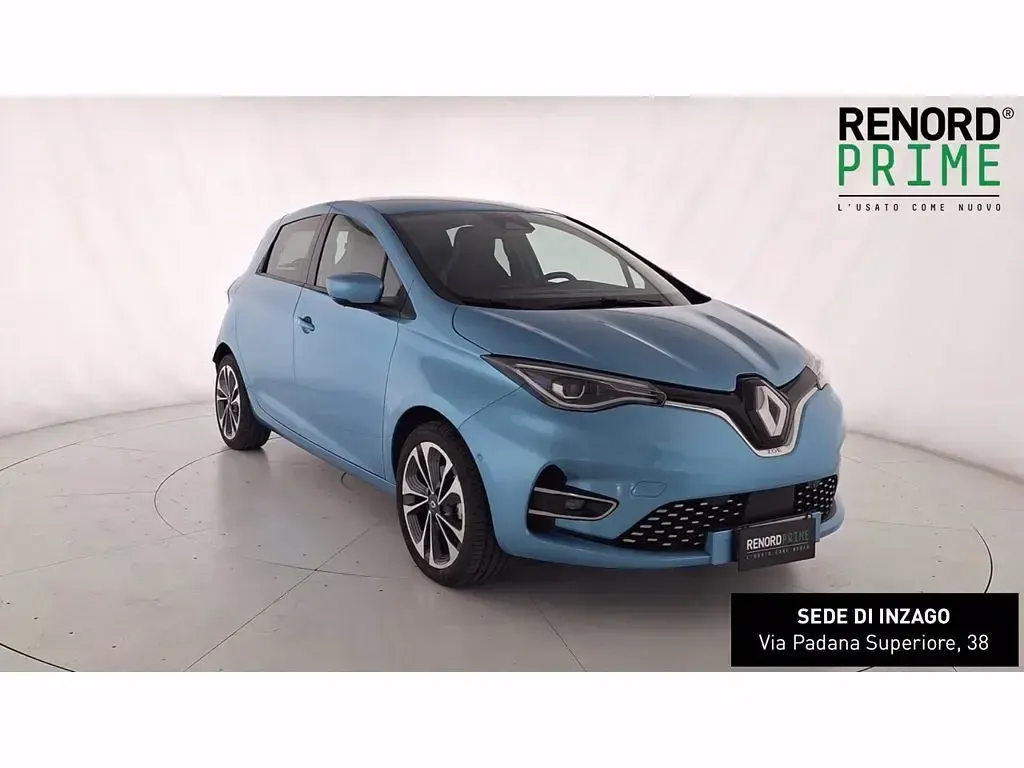 Usata Renault Zoe Intens 99 kW (135 CV) 2020 Blu celadon Utilitaria