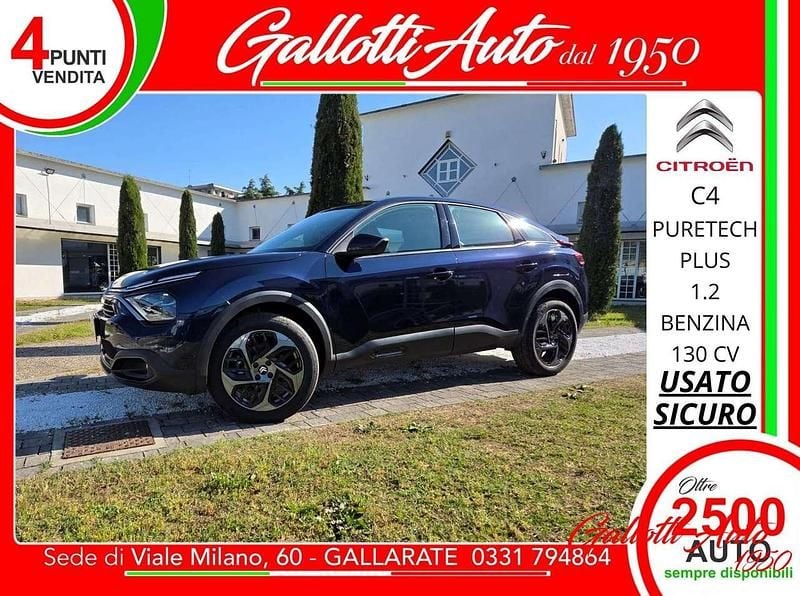 Blu Usata 2024 Citroën C4 PureTech Tre volumi | 16.590 € (Ottimo prezzo) - Immagine 1/4