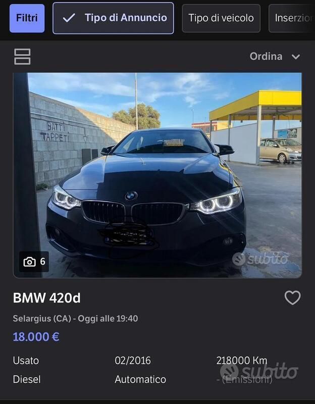 Usata 2016 BMW 420 Gran Coupé Coupé | 16.500 € (Ottimo prezzo) - Immagine 1/4