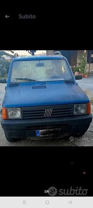 Usata Fiat Panda 54 CV (39 kW) 2001 Blu Utilitaria