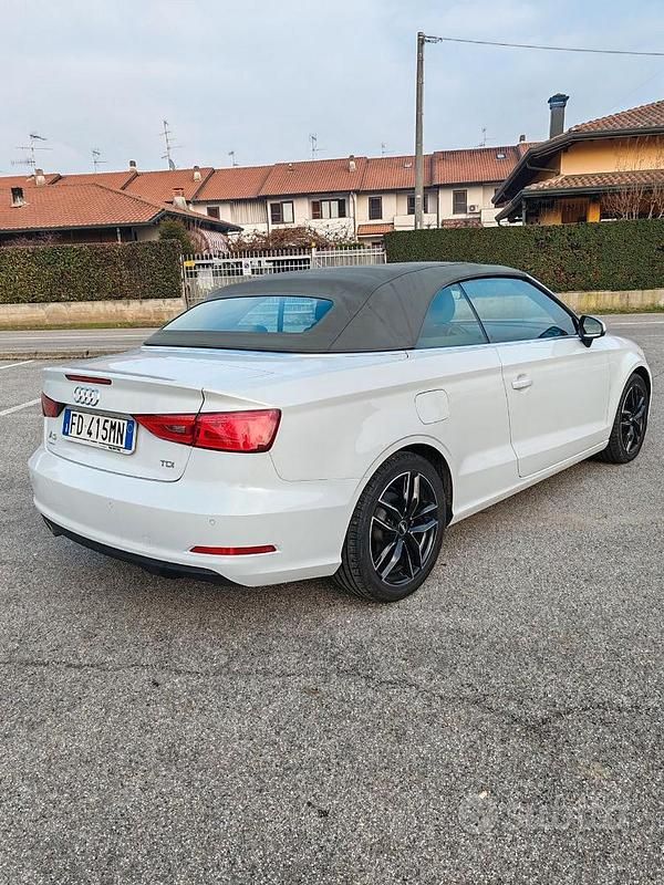 Usata Audi A3 Cabriolet Comfort 150 CV (110 kW) 2016 Bianco Cabrio