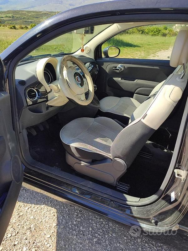 Usata Fiat 500 Lounge 95 CV (69 kW) 2015 Nero Utilitaria