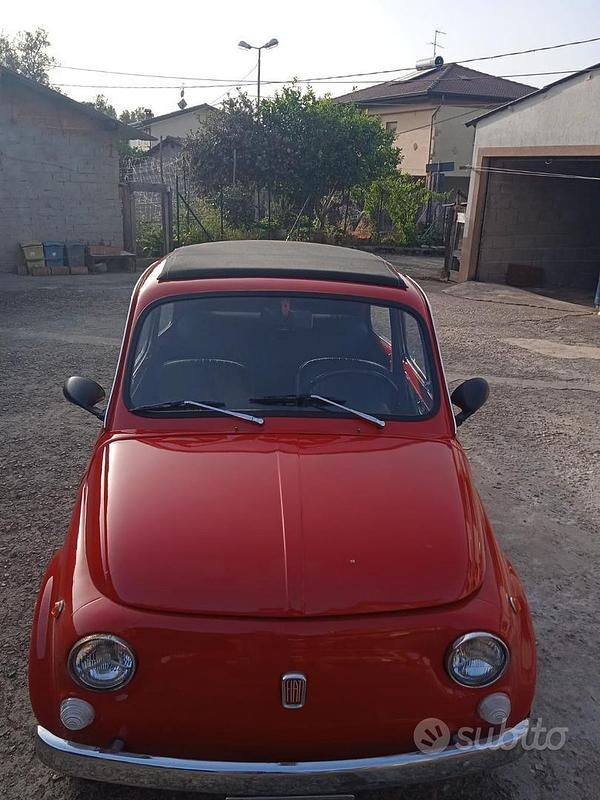 Usata Fiat 500 1970 Rosso Utilitaria