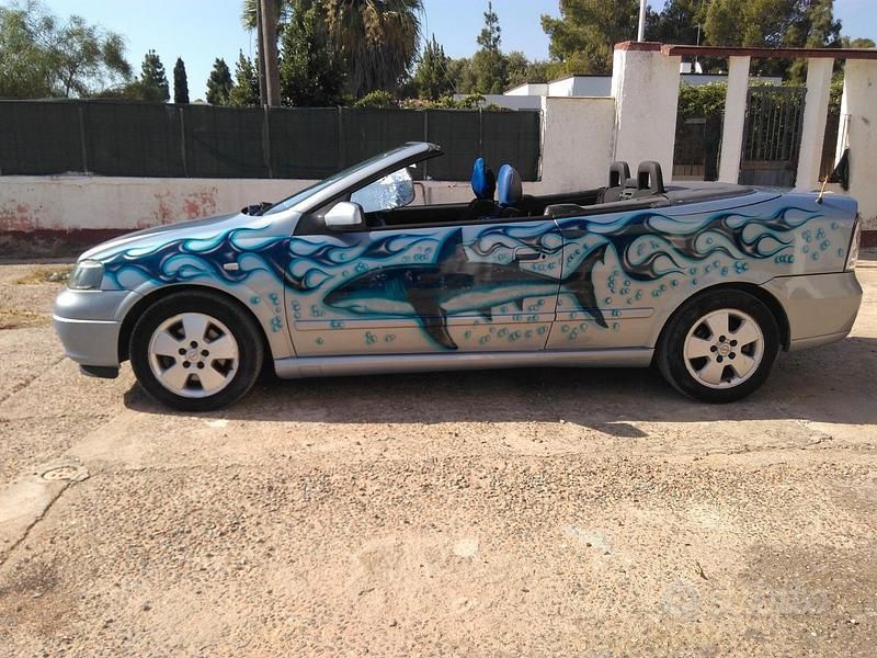 Grigio Usata 2003 Opel Astra Cabriolet Cabrio | 1250 € - Immagine 1/4