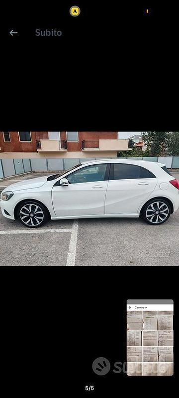 Usata Mercedes A180 109 CV (80 kW) 2015 Bianco Berlina