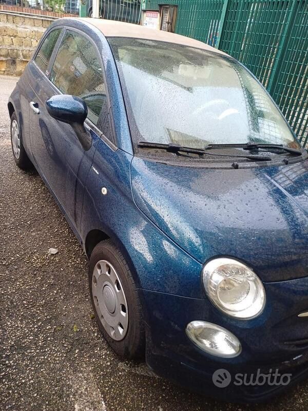 Usata Fiat 500 69 CV (50 kW) 2018 Blu Cabrio