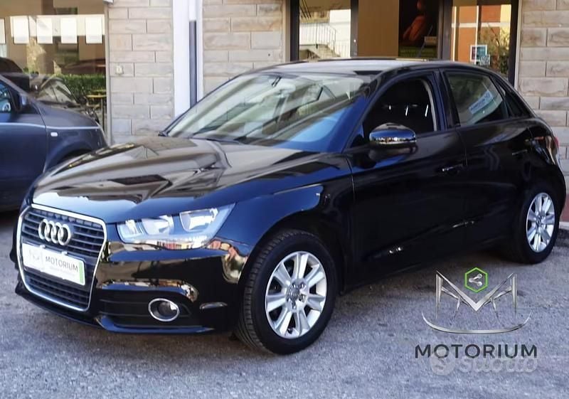 Usata Audi A1 Attraction 86 CV (63 kW) 2013 Nero Utilitaria