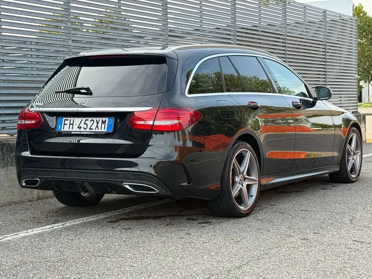 Usata Mercedes C220 Avantgarde 170 CV (125 kW) 2017 Nero Station wagon