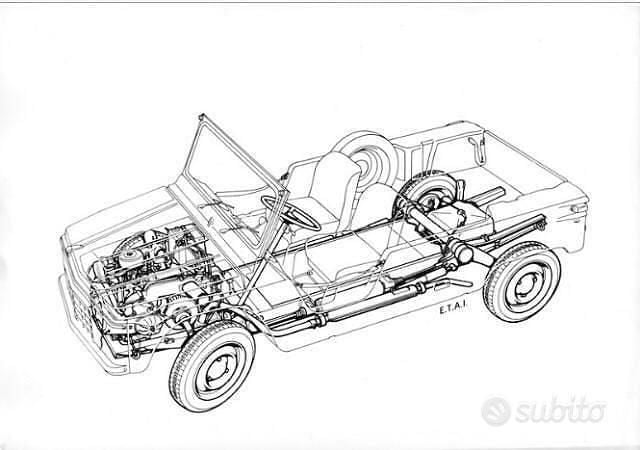 Usata Citroën Méhari 1960 Rosso Cabrio