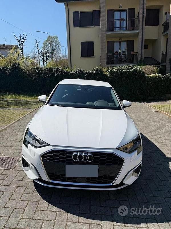 Usata Audi A3 Advanced 150 CV (110 kW) 2023 Bianco Berlina