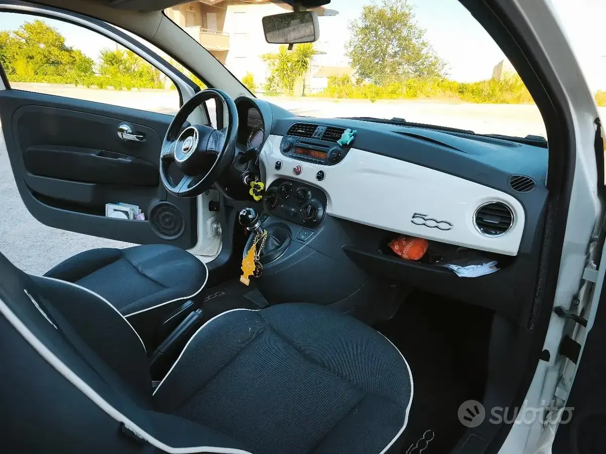 Usata Fiat 500 69 CV (50 kW) 2015 Bianco Berlina