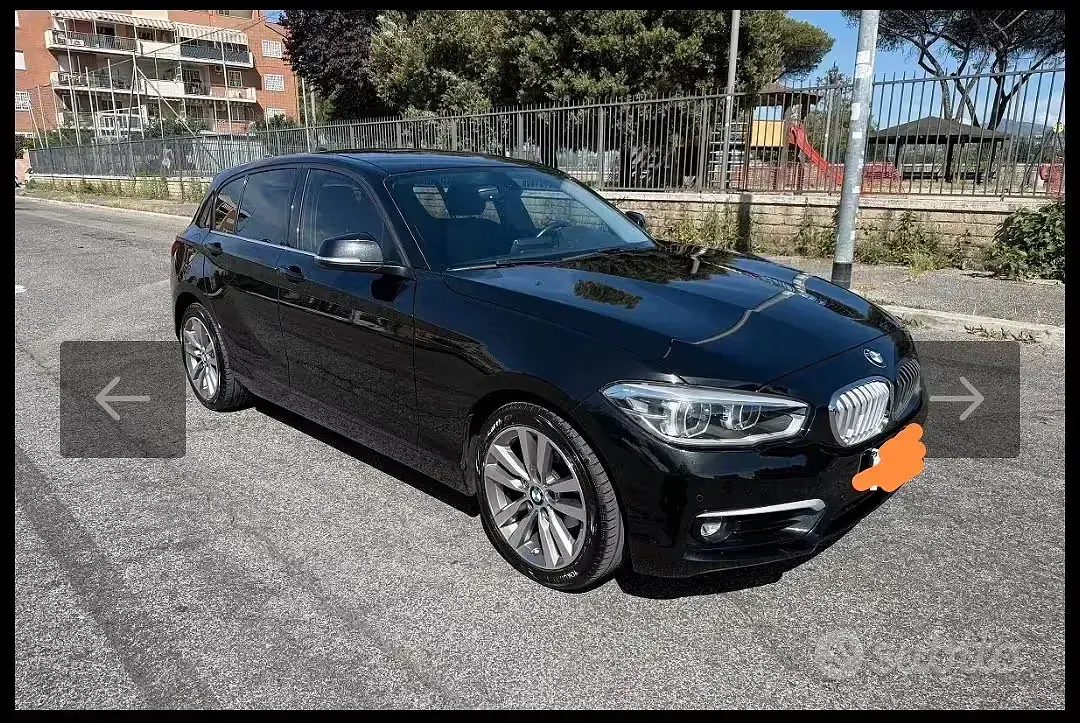 Usata BMW 118 150 CV (110 kW) 2018 Nero Berlina