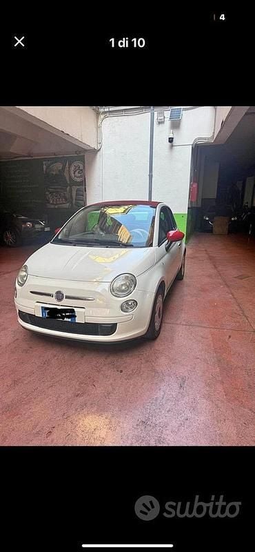 Usata Fiat 500 69 CV (50 kW) 2012 Bianco Cabrio