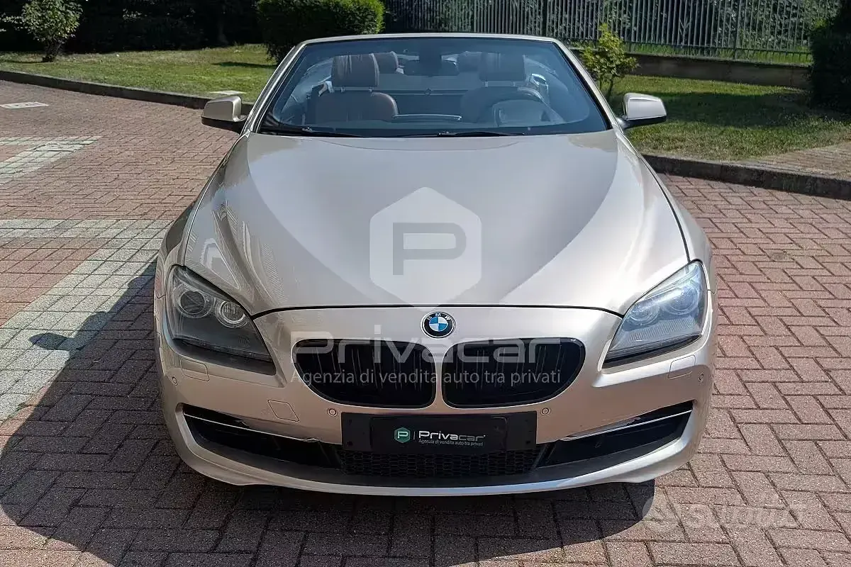 Usata BMW 640 Cabriolet Efficient Dynamics 320 CV (235 kW) 2013 Giallo Cabrio