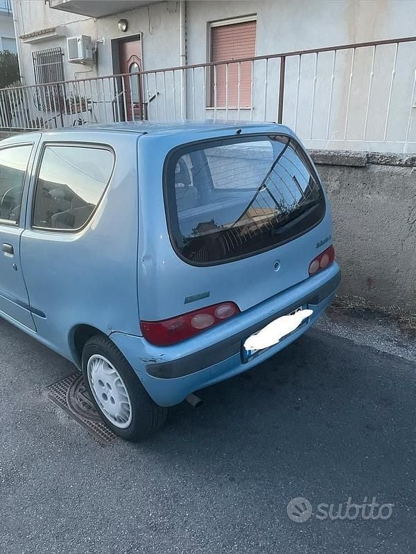 Usata Fiat Seicento 2002 Blu Utilitaria