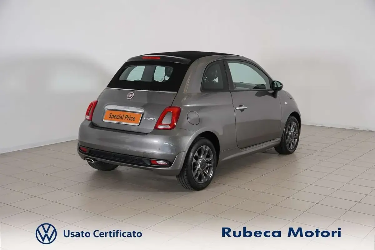 Usata Fiat 500C Connect 69 CV (50 kW) 2021 Grigio Cabrio