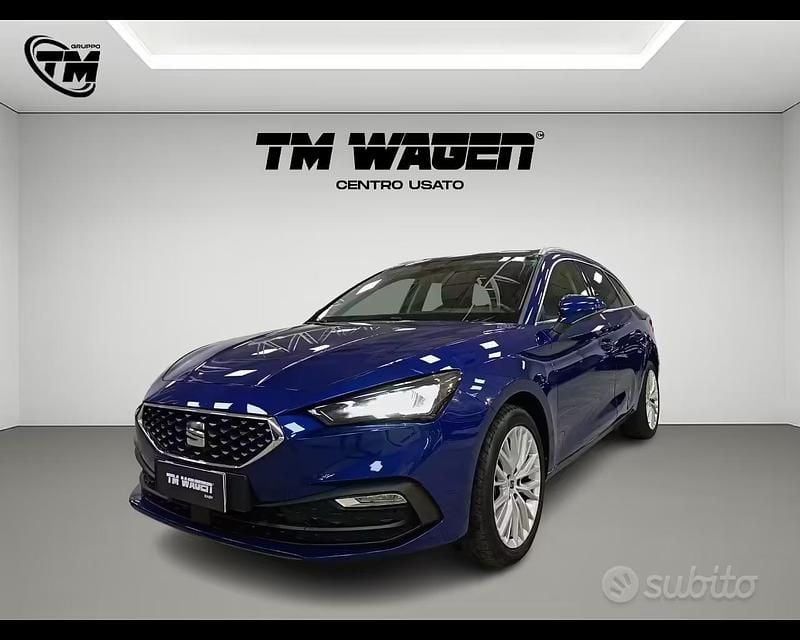 Usata Seat Leon 150 CV (110 kW) 2021 Blu Station wagon