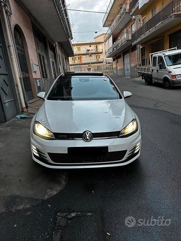 Usata VW Golf VII GTD 184 CV (135 kW) 2015 Bianco Berlina