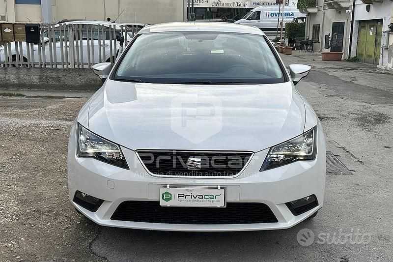 Usata Seat Leon Style 110 CV (80 kW) 2016 Bianco Utilitaria