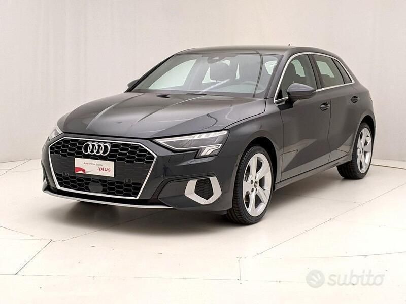 Grigio Usata 2022 Audi A3 Sportback e-tron Advanced Plus Due volumi | 28.900 € (Buon prezzo) - Immagine 1/4