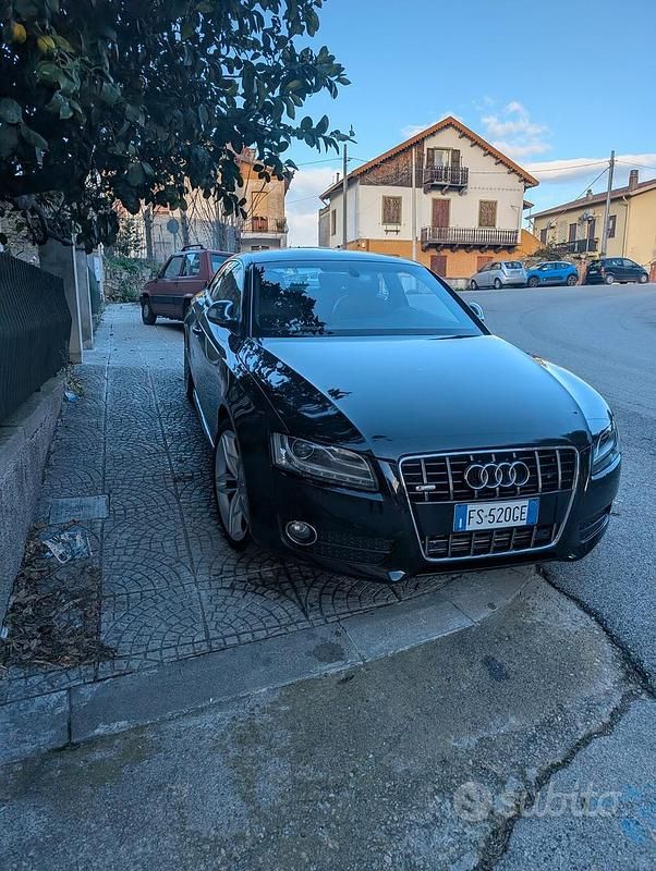 Usata Audi A5 S-Line 240 CV (176 kW) 2008 Nero Coupé