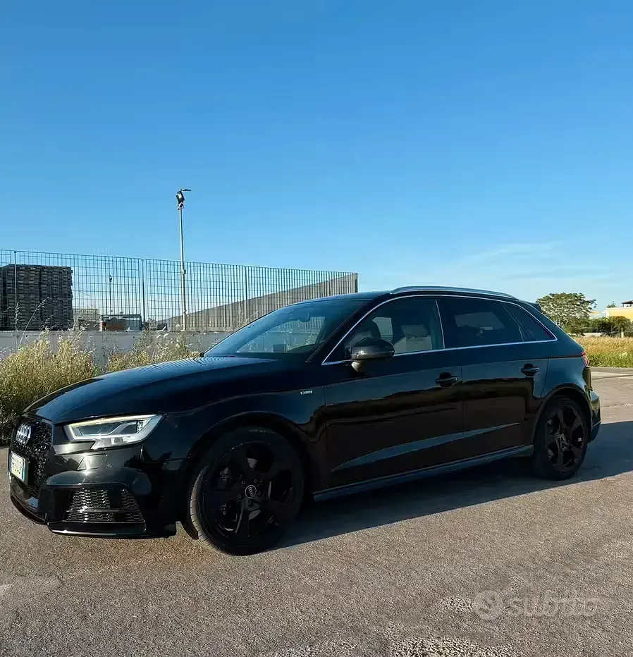 Usata Audi A3 184 CV (135 kW) 2018 Nero Berlina