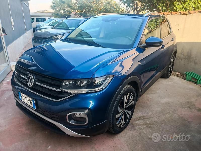 Usata VW T-Cross Advance 95 CV (69 kW) 2020 Blu SUV