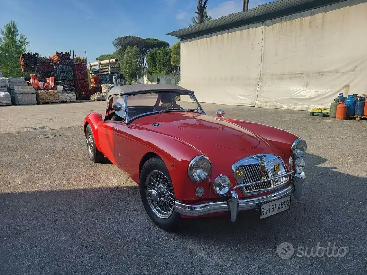 Usata MG MGA 1950 Rosso Cabrio