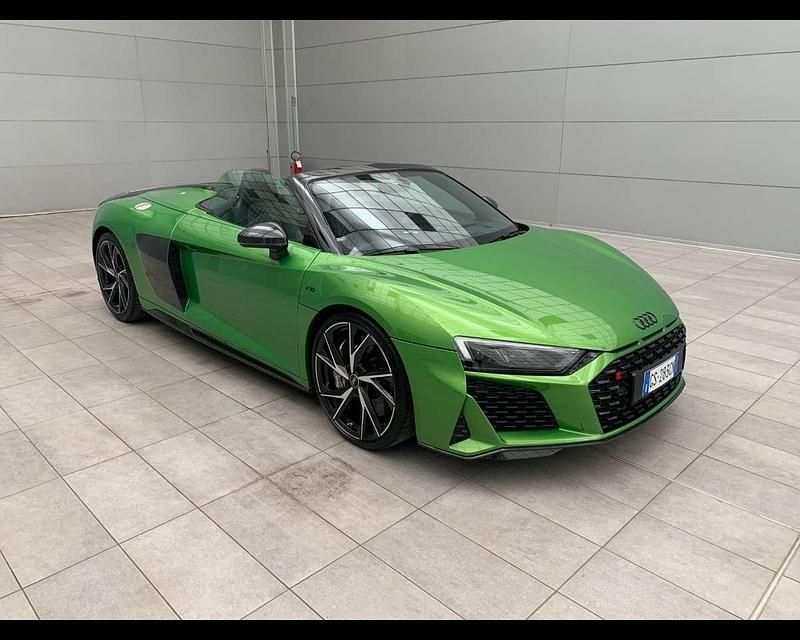 Usata Audi R8 Spyder Performance 620 CV (456 kW) 2021 Verde java metallizzato Cabrio