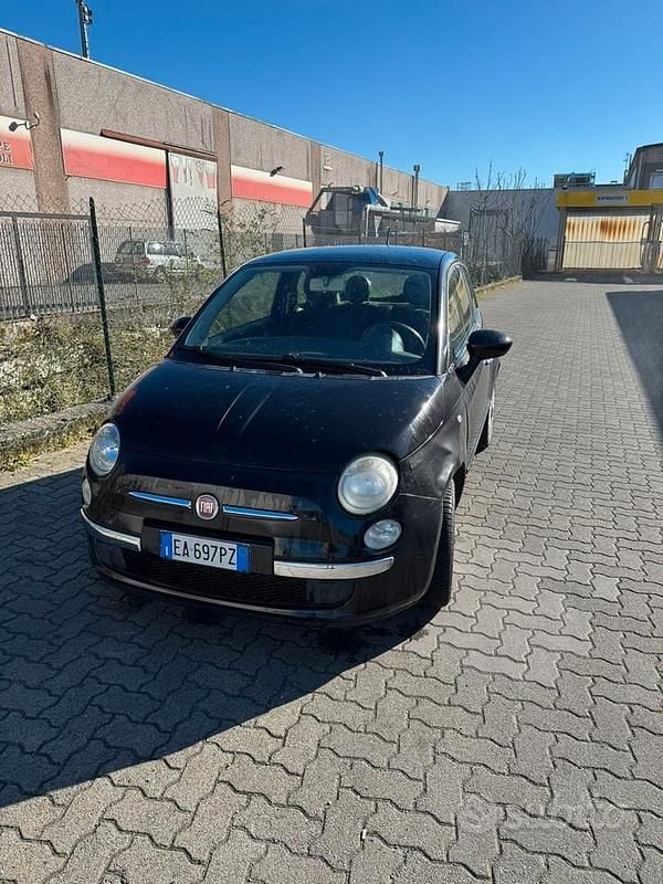 Usata Fiat 500 Lounge 69 CV (50 kW) 2010 Nero Utilitaria