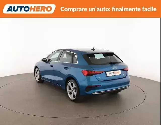 Usata Audi A3 Sportback Advanced 149 CV (109 kW) 2021 Blu Utilitaria