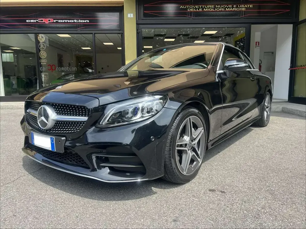 Usata Mercedes C200 Premium 184 CV (135 kW) 2020 Nero Cabrio