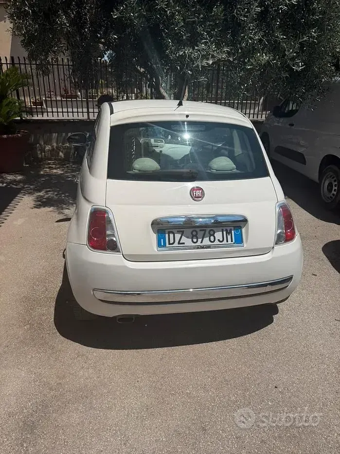 Usata Fiat 500 69 CV (50 kW) 2009 Bianco Cabrio