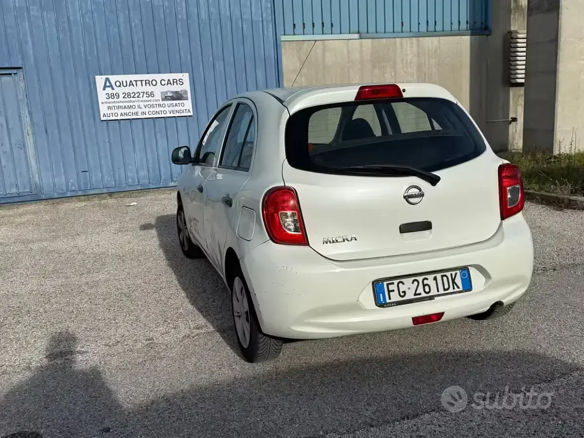 Usata Nissan Micra Acenta 80 CV (58 kW) 2016 Bianco Utilitaria