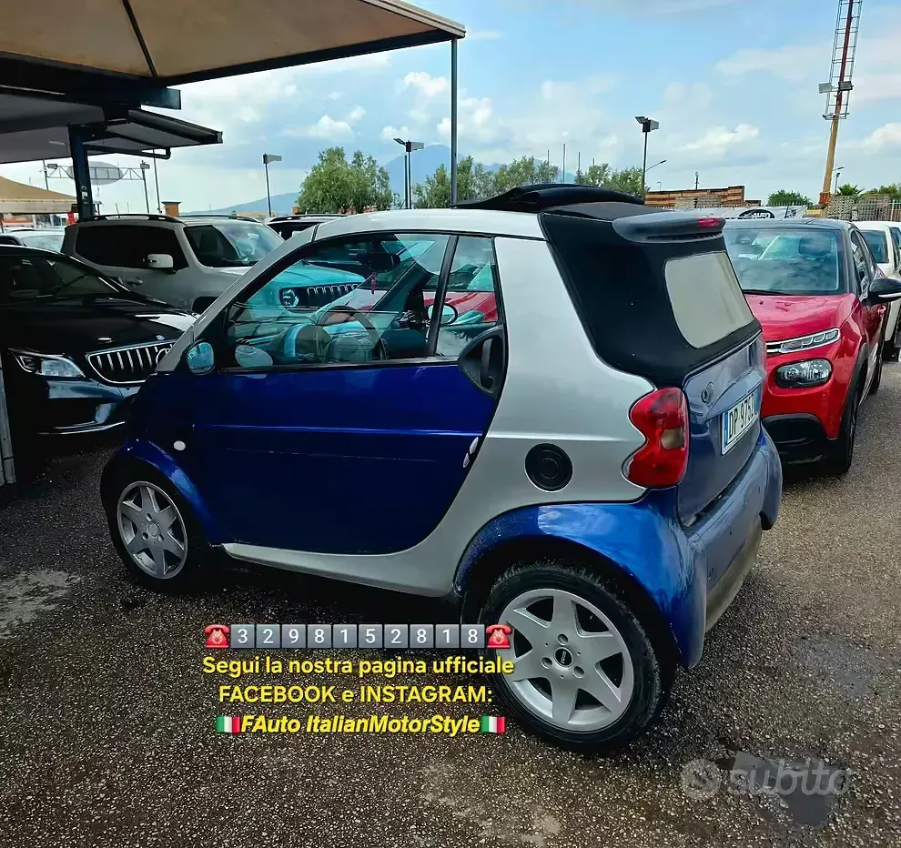 Begagnad Smart ForTwo Cabrio 61 HK (44 kW) 2008 Blå Cab