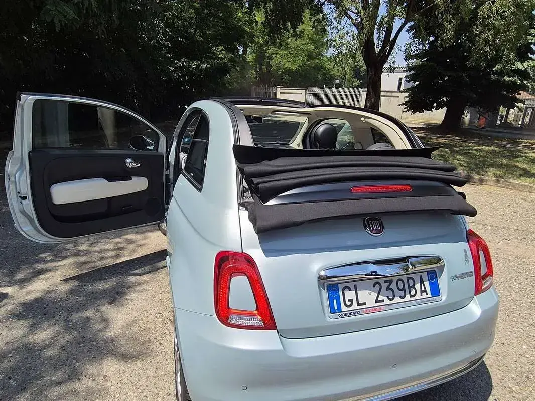 Usata Fiat 500C Dolcevita 69 CV (50 kW) 2022 Argento Cabrio