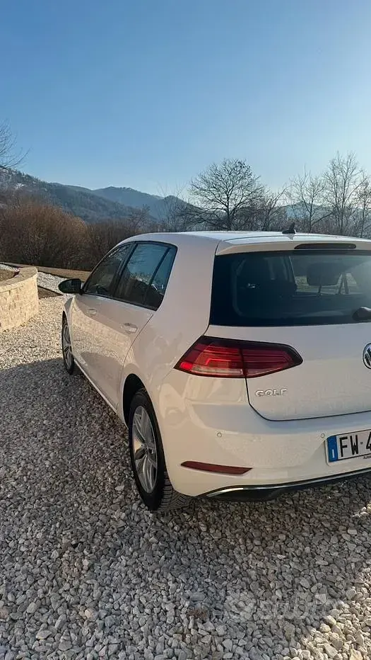 Usata VW Golf VII 115 CV (84 kW) 2019 Bianco Berlina