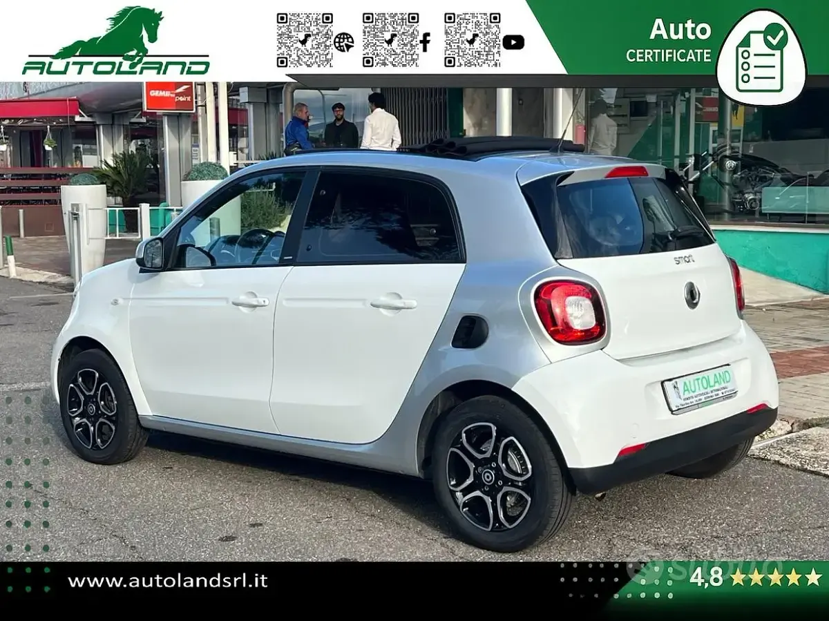 Usata Smart ForFour Passion 90 CV (66 kW) 2019 Bianco Utilitaria