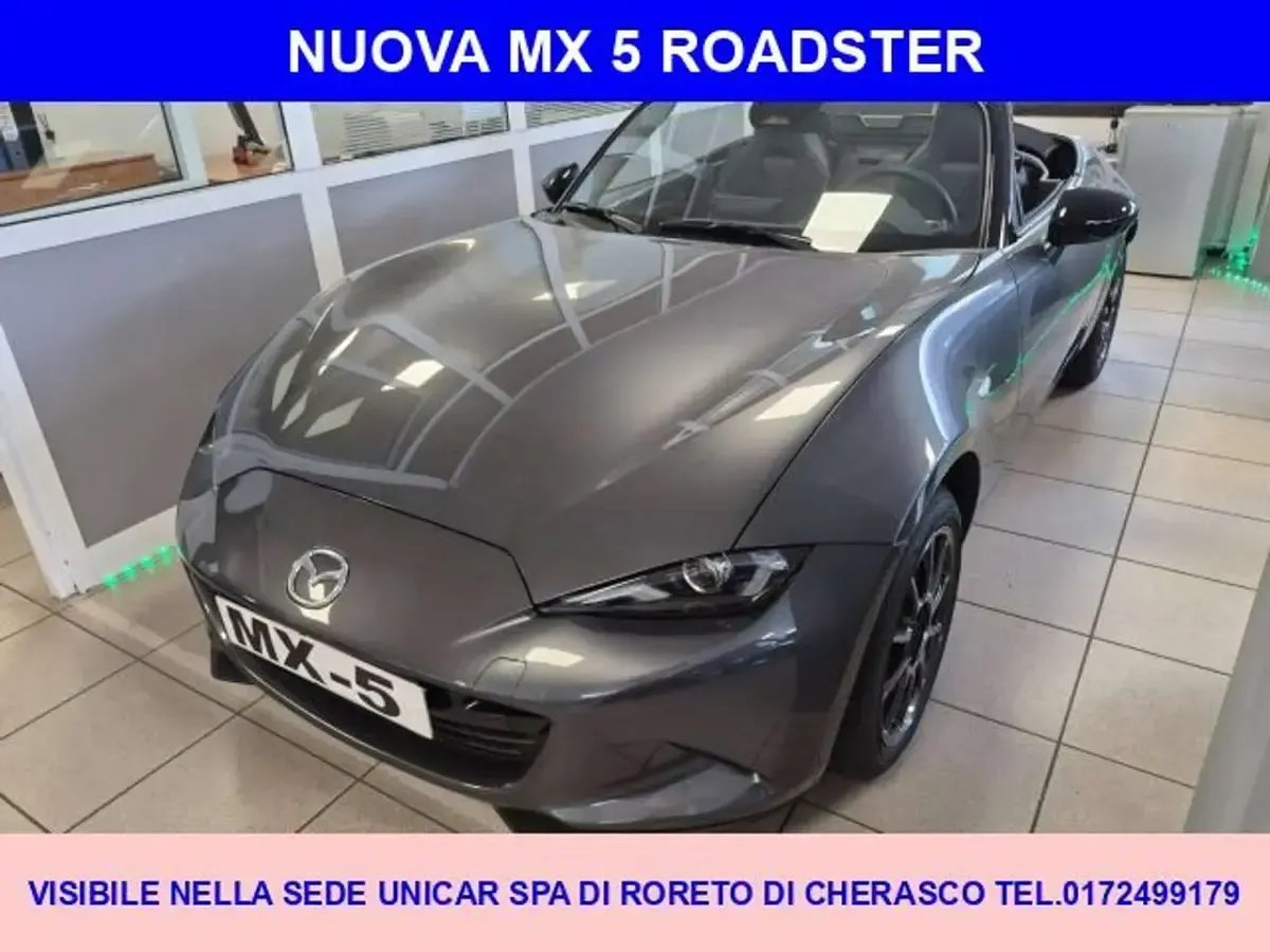 Nuova Mazda MX5 Homura-Line 132 CV (97 kW) 2026 Machine grey Cabrio