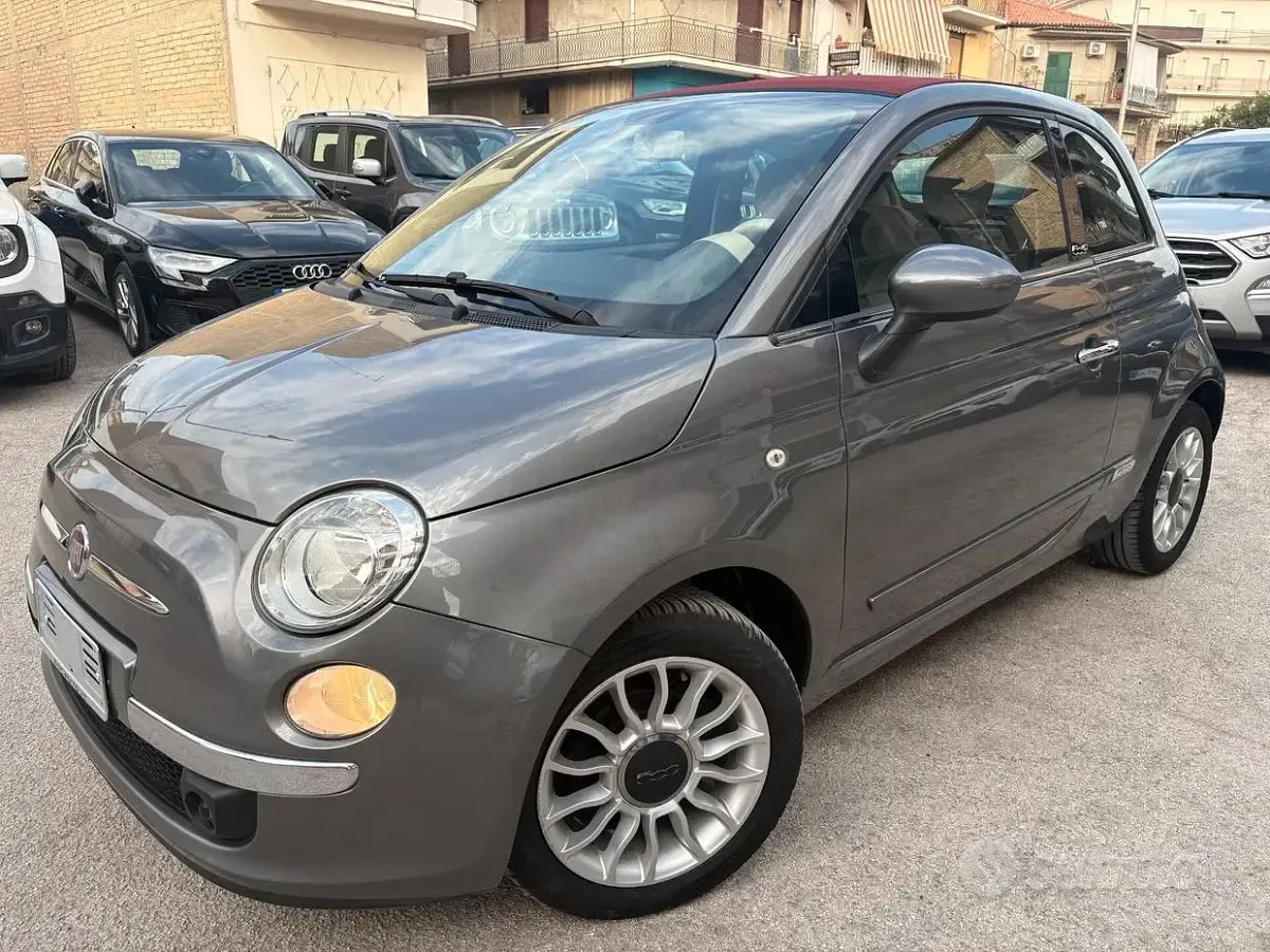 Usata Fiat 500C Lounge 69 CV (50 kW) 2013 Grigio Cabrio
