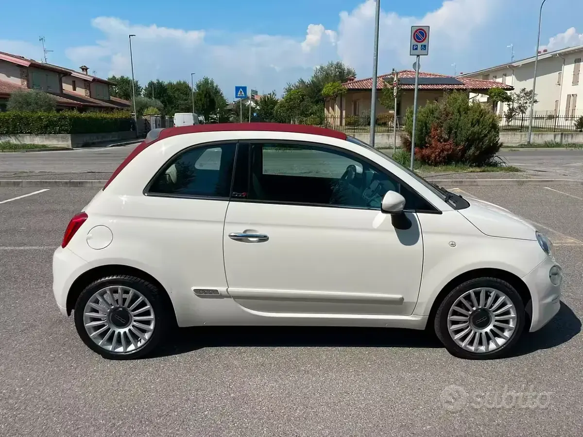 Usata Fiat 500C Lounge 69 CV (50 kW) 2019 Bianco Cabrio