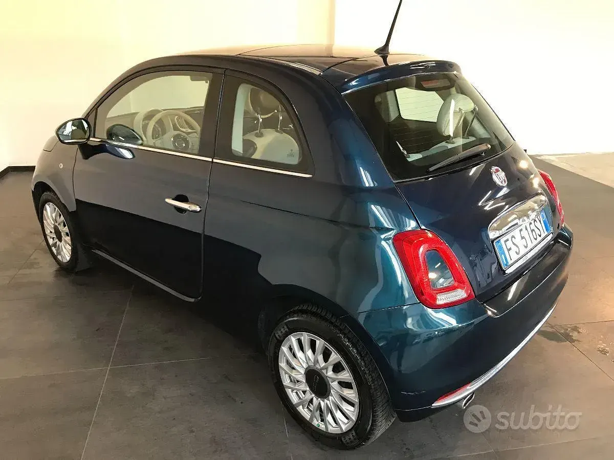Usata Fiat 500 Lounge 69 CV (50 kW) 2018 Blu Berlina