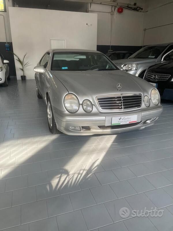 Brugt Mercedes CLK200 Elegance 163 HK (119 kW) 2002 Sølv Coupe