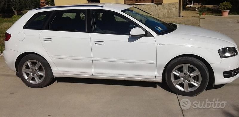 Usata Audi A3 90 CV (66 kW) 2012 Bianco Berlina