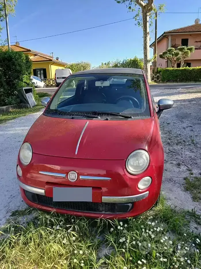 Usata Fiat 500C 69 CV (50 kW) 2012 Rosso Cabrio