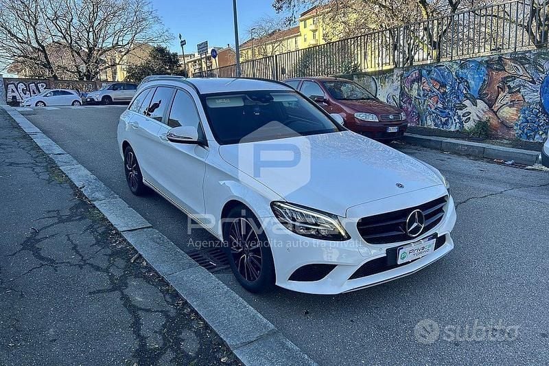 Usata Mercedes C220 194 CV (142 kW) 2019 Bianco Station wagon