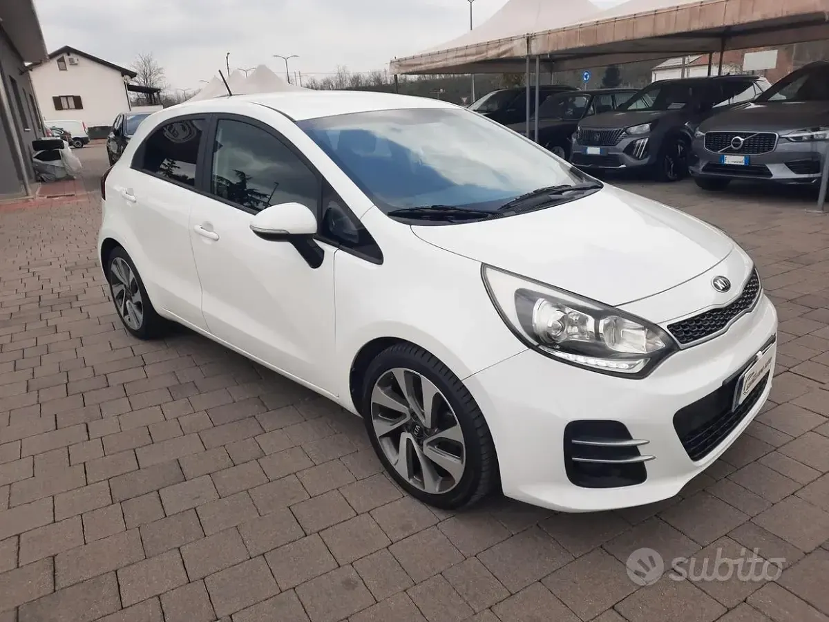 Usata Kia Rio 90 CV (66 kW) 2016 Bianco Utilitaria