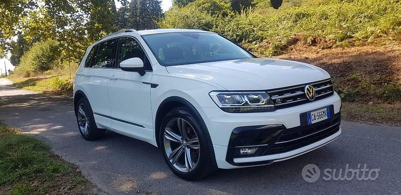Usata VW Tiguan R-line 150 CV (110 kW) 2020 Bianco SUV