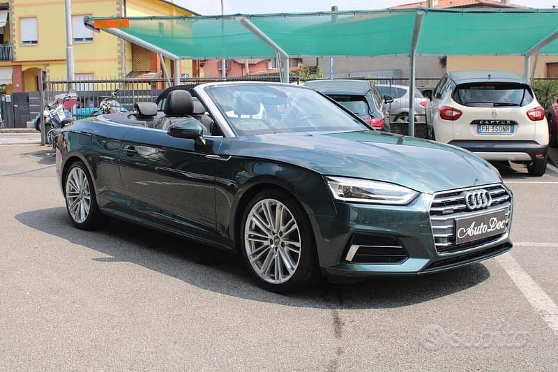 Usata Audi A5 Cabriolet Sport 286 CV (210 kW) 2019 Verde Cabrio